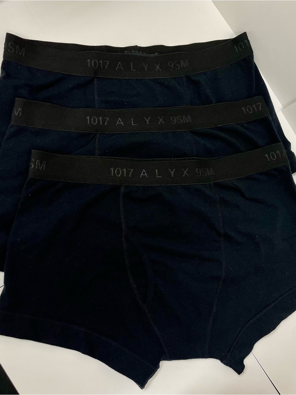 1017 ALYX 9SM Black Men's Boxer Briefs - 3 Pack Rare Matthew Williams Medium
